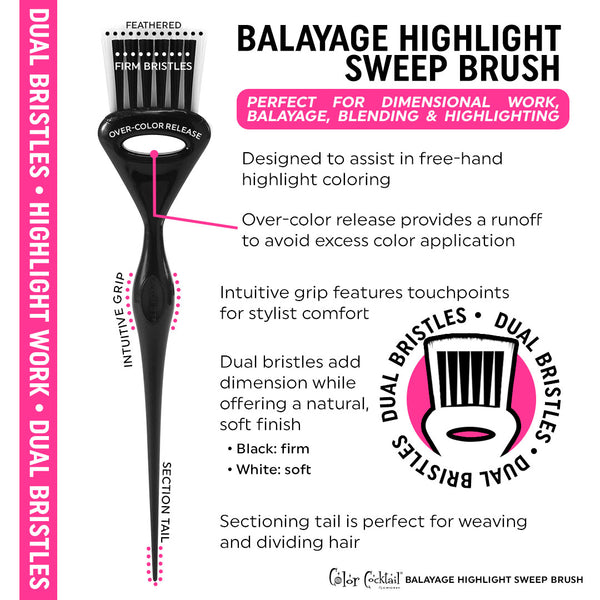 Color Cocktail Balayage Highlight Sweep Brush