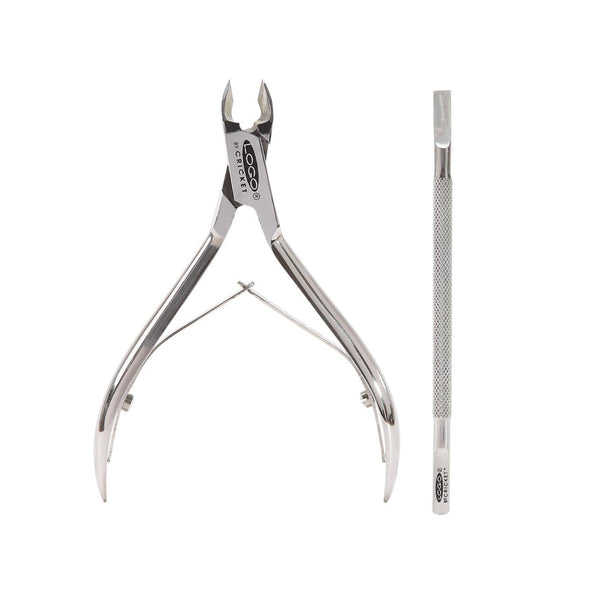 Logo Student 1/2 Jaw Cuticle Nipper & Pusher Set