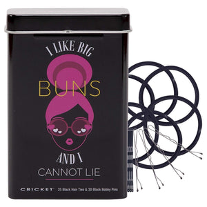 I Like Big Buns and I Cannot Lie Hair Ties & Bobby Pins Tin