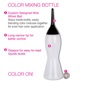 Color Cocktail Bottle with Mixing Whisk Ball