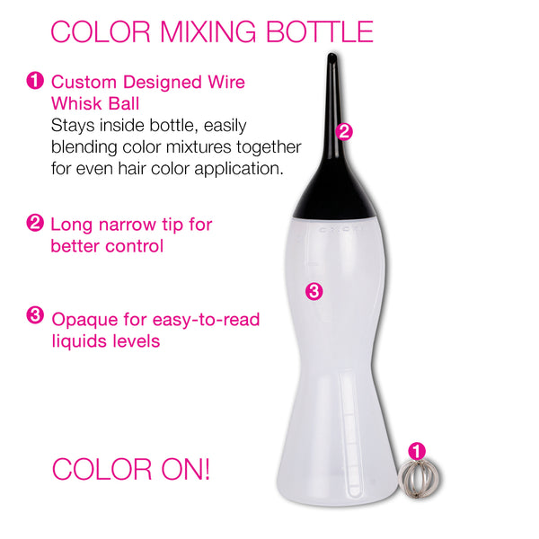Color Cocktail Bottle with Mixing Whisk Ball