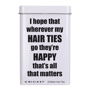 Happy Hair Ties Tin