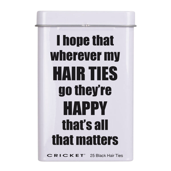 Happy Hair Ties Tin