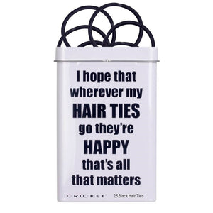 Happy Hair Ties Tin
