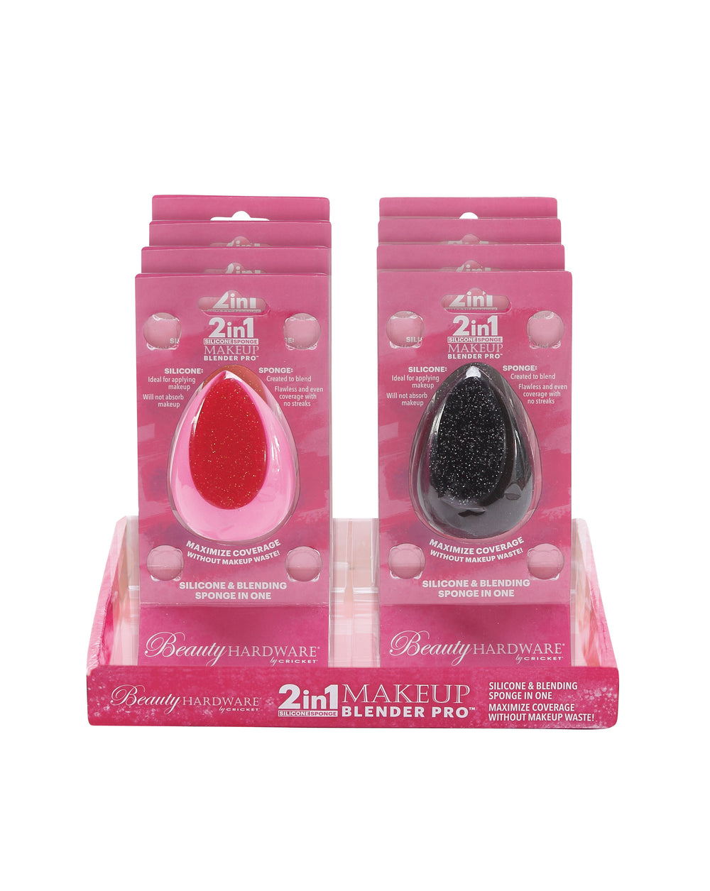 Beauty Hardware 2-in-1 Makeup Blender Pro 8 Piece Display