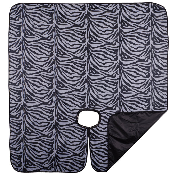 Flip Zebra Reversible All Purpose Cape Black & Silver