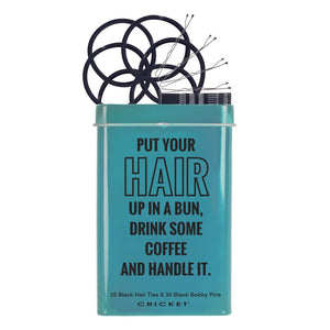 Handle It Tin/Bobby Pins & Hair Ties