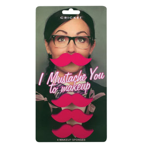 I Mustache You to Makeup Sponge 4PK