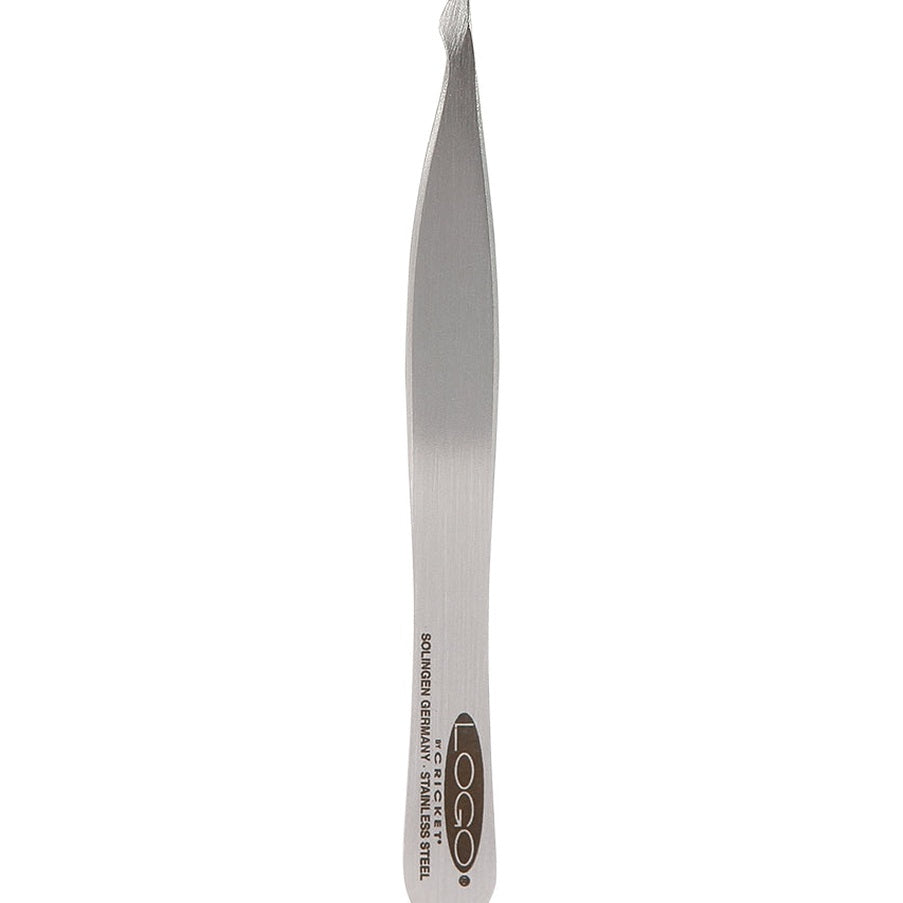 Logo Pointed Slant Tip Tweezer