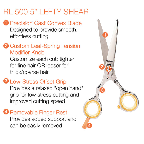 Centrix Roc-it Dog RL 500 5" LEFTY Shear (Left-handed)