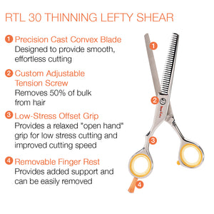 Centrix Roc-it Dog RTL 30 LEFTY Thinning Shear (Left Handed)