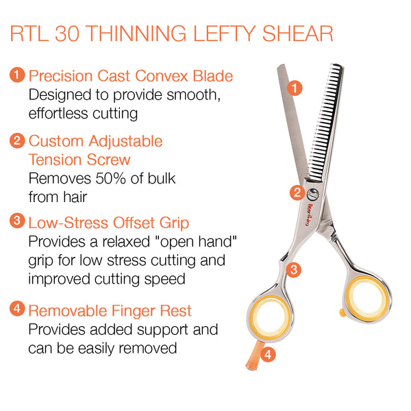 Centrix Roc-it Dog RTL 30 LEFTY Thinning Shear (Left Handed)