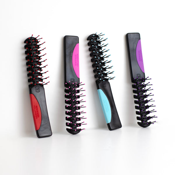 4 Static Free Volumizer Vent Hair Brushes in new colors, Red, Hot Pink, Blue & Purple