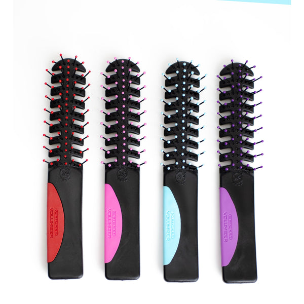 4 Static Free Volumizer Vent Hair Brushes in new colors, Red, Hot Pink, Blue & Purple