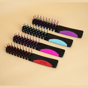 Angled 4 Static Free Volumizer Vent Hair Brushes in new colors, Red, Hot Pink, Blue & Purple