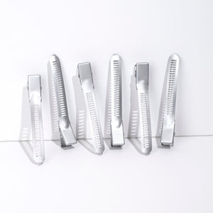 Super Grip Clips 6 Pack Silver