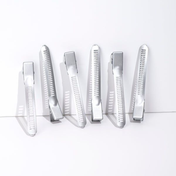 Super Grip Clips 6 Pack Silver