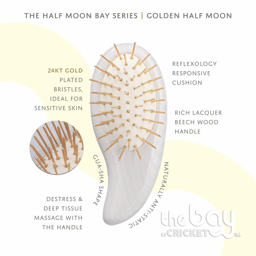The Bay by Cricket Golden Half Moon Brush