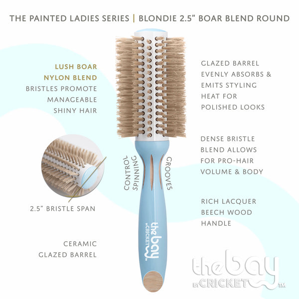The Bay by Cricket Blondie 2.5” Round Brush
