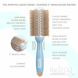 The Bay by Cricket Blondie 3” Round Brush