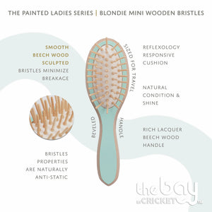 The Bay by Cricket Blondie Mini Wooden Bristle Paddle Brush