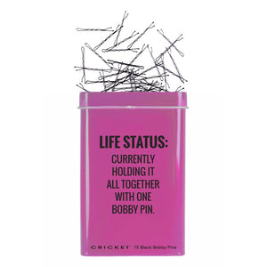 Life Status Tin/Bobby Pins