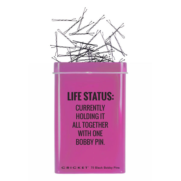 Life Status Tin/Bobby Pins