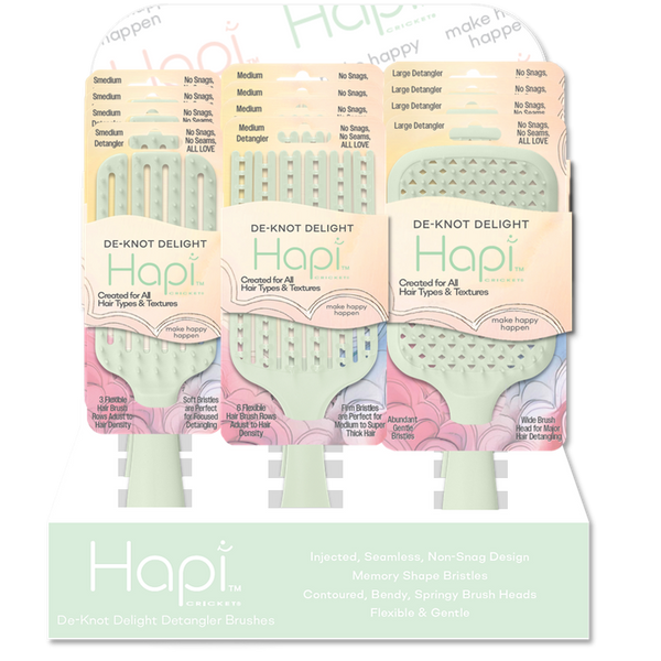 Hapi De-Knot Delight Detangler 12PC Display